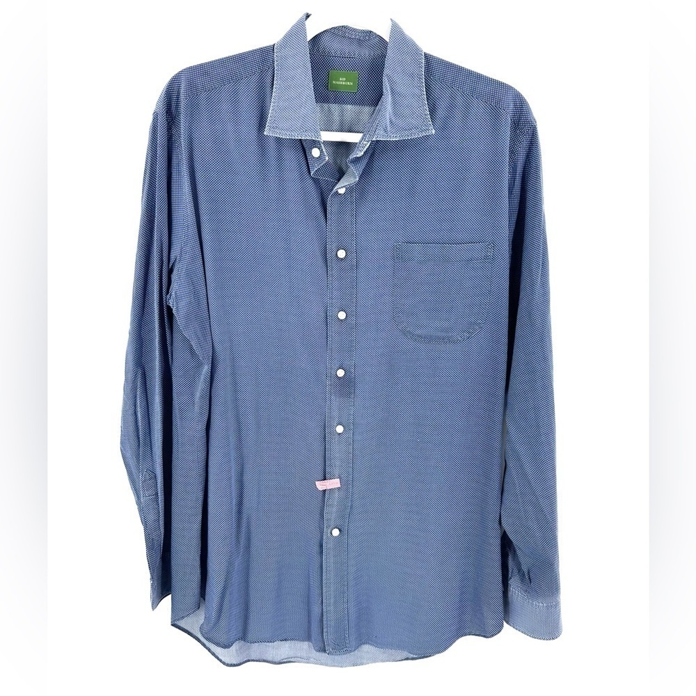 Sid Mashburn Button Down Shirt Mens Large Long Sleeve Cotton Preppy Office